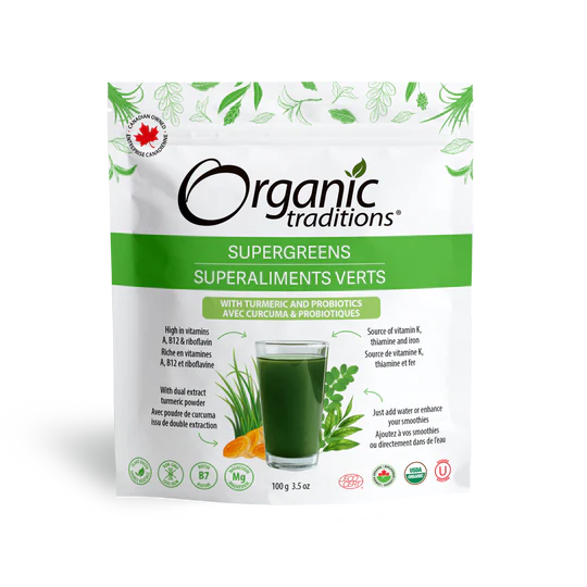 Super Greens With Tumeric and Probiotics 100g