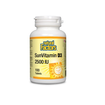Sun Vitamin D3 2500 IU 100 Tab