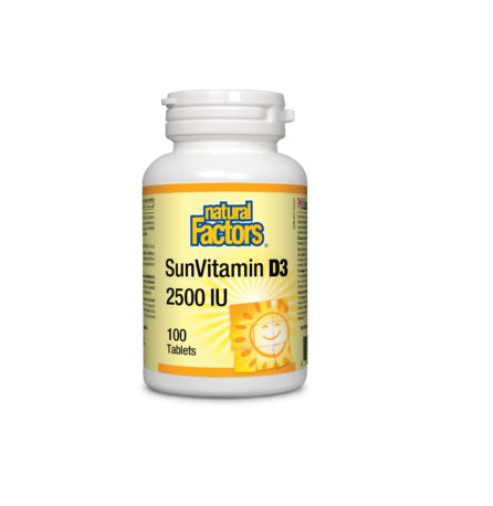 Sun Vitamin D3 2500 IU 250 Tablets