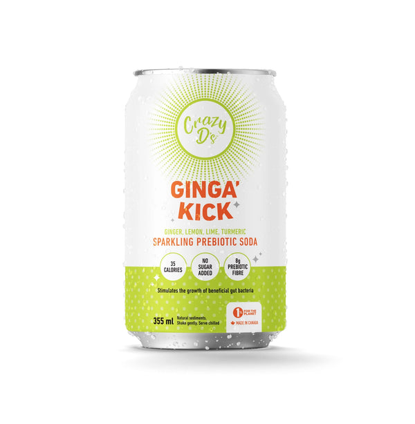 Ginga Kick Prebiotic Soda 355mL
