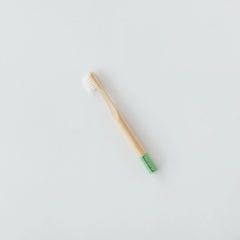 Kids Bamboo Toothbrush, Green