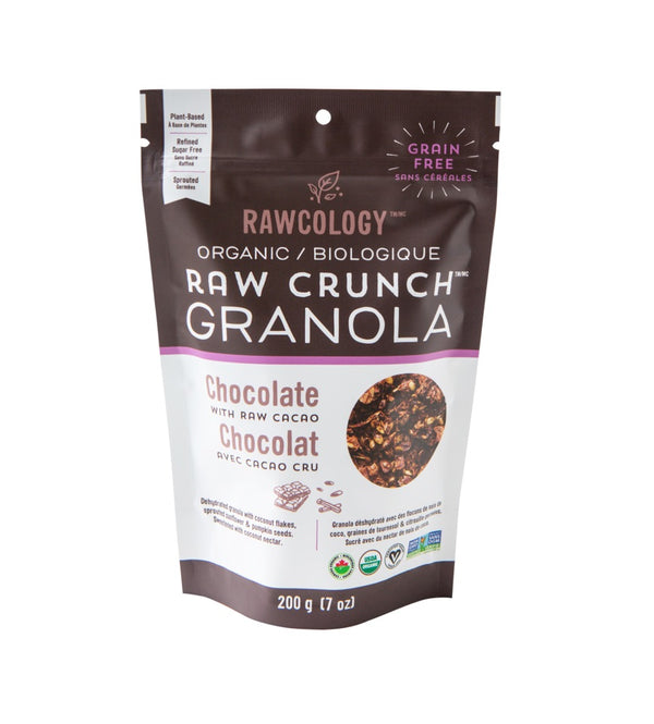 Organic Raw Crunch Granola Chocolate 200g