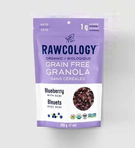 Organic Raw Crunch Granola Blueberry Acai 200g