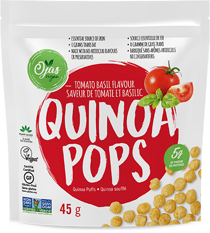 Quinoa Pops Tomato Basil Flavour 45g