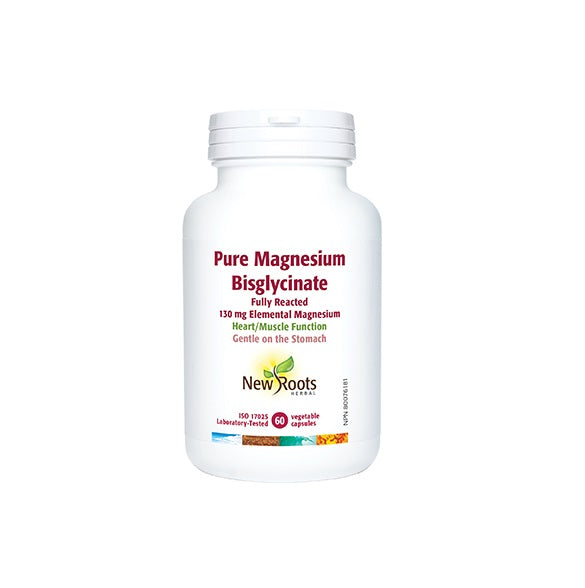 Pure Magnesium Bisglycinate 130mg 60 Veggie Caps