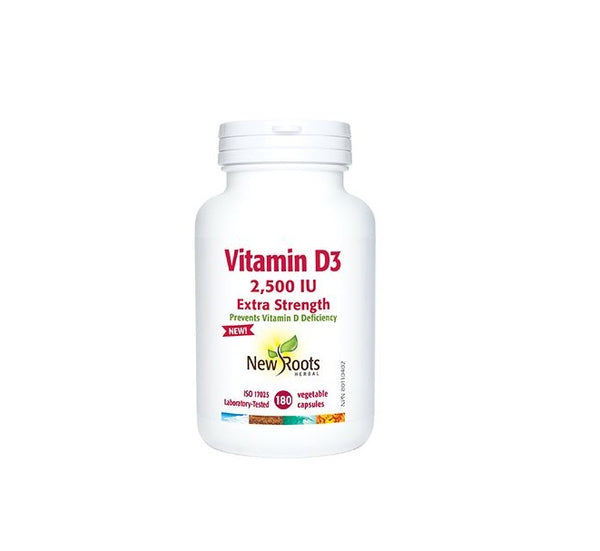 Vitamin D3 2500 IU 180 veggie capsules