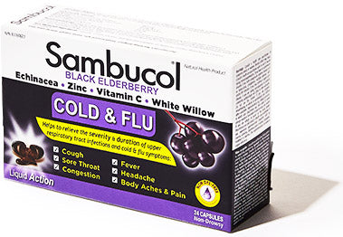 Sambucol Cold Flu 24 Caps