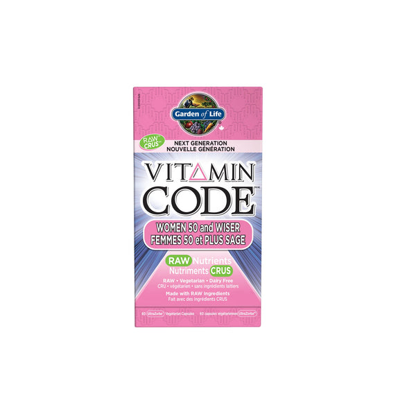 Vitamin Code Raw 50 and Wiser Women 60 Veggie Caps