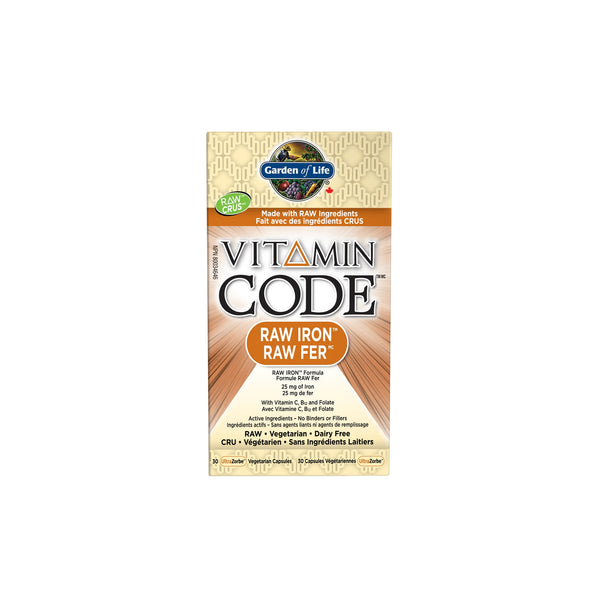Vitamin Code Raw Iron 30 Veggie Caps