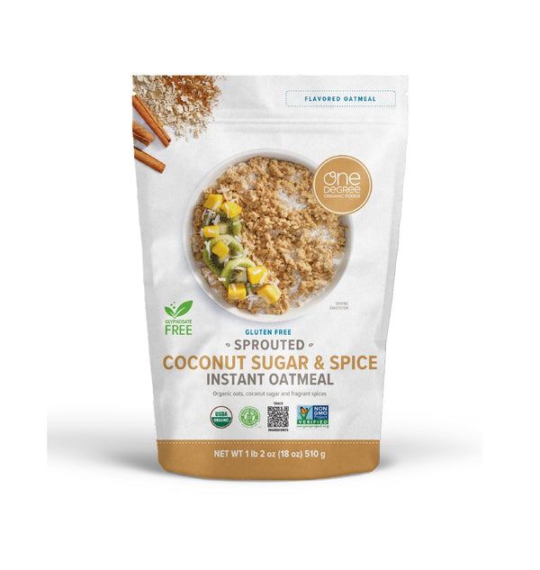 Sprouted Coconut Sugar & Spice Instant Oatmeal 510g