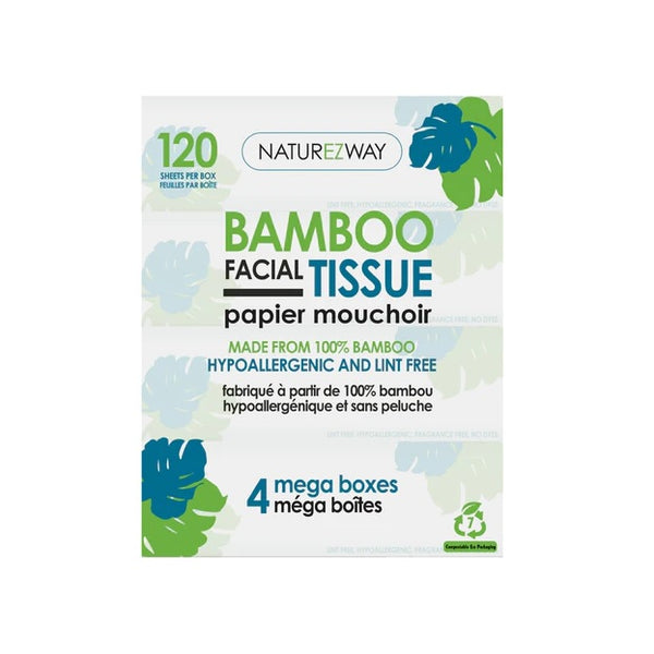 Bamboo Facial Tissue 4 pack