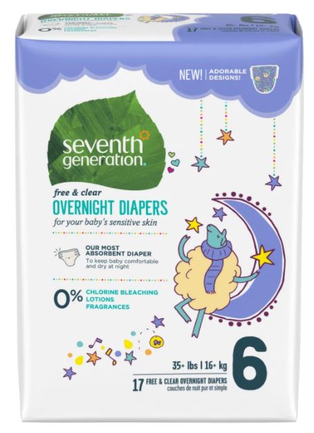 Diapers #6 Overnight 16kg 17 Counts