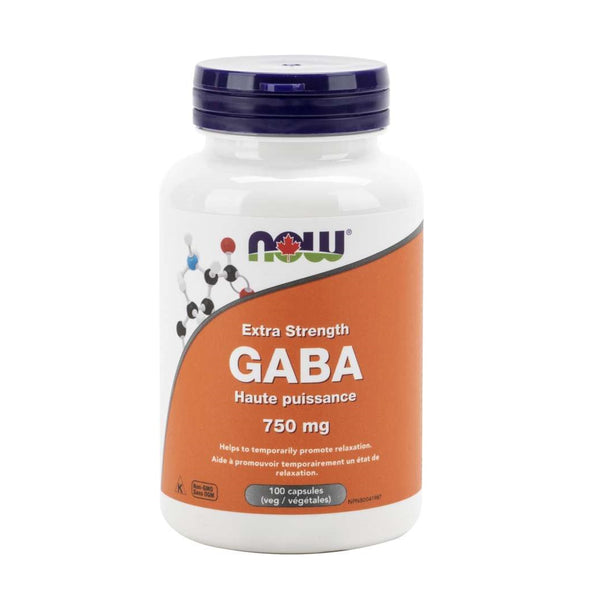 GABA 750mg Extra Strength 100 Veggie Caps