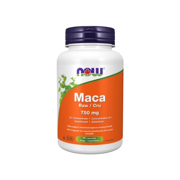 Organic Maca Raw 6:1 Concentrate 750mg, 90 Veggie Capsules