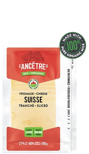 Emmental Swiss Cheese Organic Sliced 180g