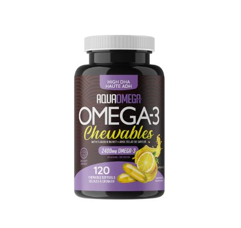 High DHA Omega3 Lemon 120 Chewable Softgel