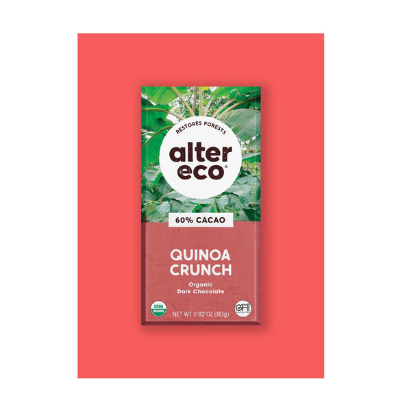 Organic Quinoa Crunch Dark Chocolate 60% Cacao 80g