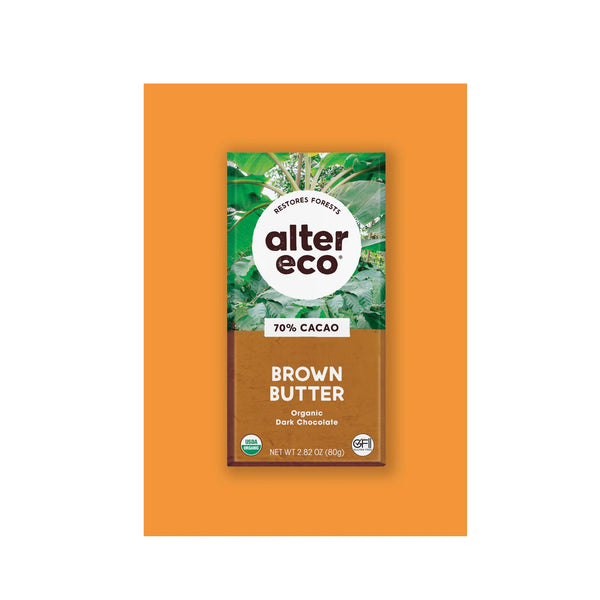 Organic Dark Brown Butter Chocolate 70% 80g