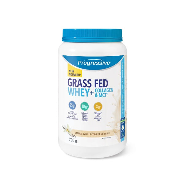 Grass Fed Whey + Collagen & MCT Vanilla  700g
