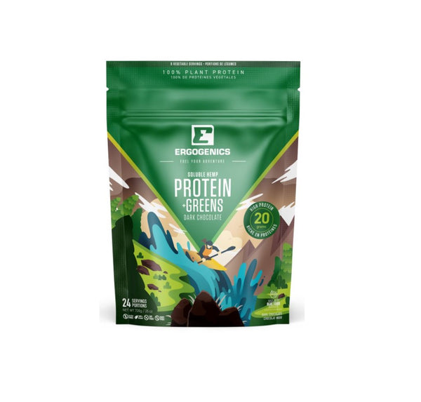 Soluble Hemp Protein + Greens Dark Chocolate 120g
