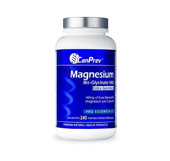 Magnesium Bis-Glycinate 140, Extra Gentle 240 Veggie Capsules