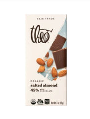 Organic Salt Almond 45% Milk Chocolate 85g