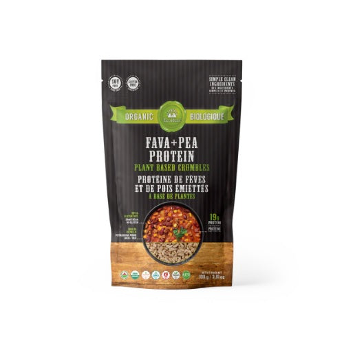 Fava + Pea Protein Crumbles Organic108g
