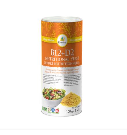Nutritional Yeast B12 + D2 Shaker 100g