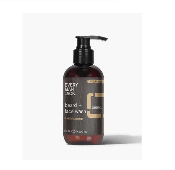 Beard + Face Wash - Sandalwood 200mL