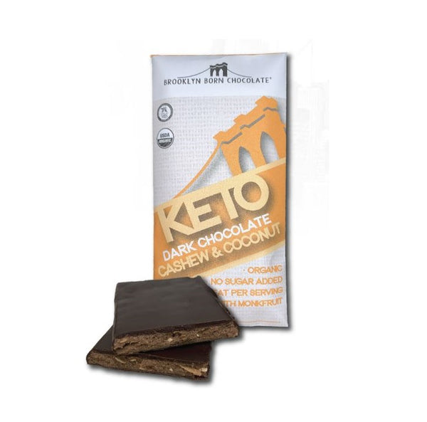 Organic Keto Dark Chocolate Cashew Butter & Coconut 60g