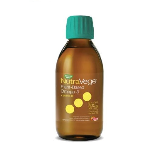 NutraVege Omega-3 +D Extra Strength, Grapefruit Tangerine 200 ml