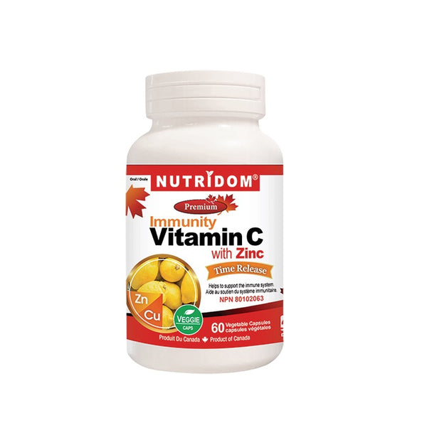 Immunity Vitamin C + Zinc 60 Veggie Caps