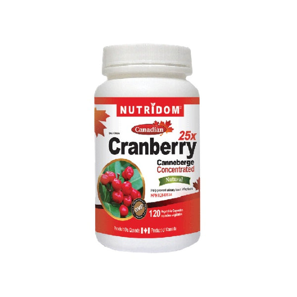 Cranberry 25x Concentrate 500mg 120 Veggie Capsules