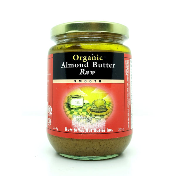 Almond Butter Raw Smooth Organic 365g - NutButter