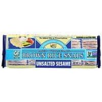 Brown Rice Snaps Unsalted Sesame 100g - Chips