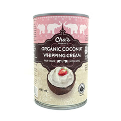 Cha’s Organic Coconut Whipping Cream 400ml