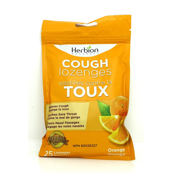Cough Lozenges Orange Pouches 25loz