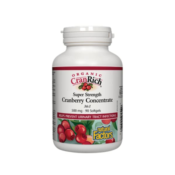 Cranberry Concentrate Organic 500mg 90 Soft Gels - Cranberry