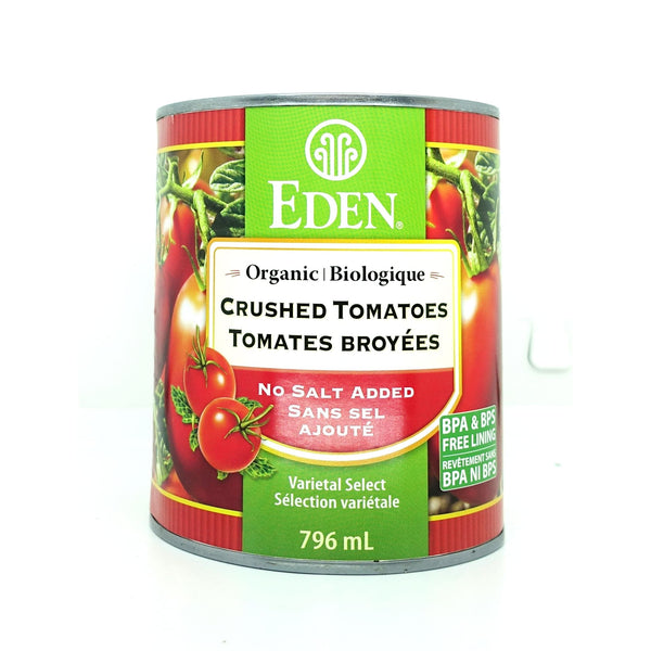 Crushed Tomatoes Unsalted Organic 796m - TomatoSauce