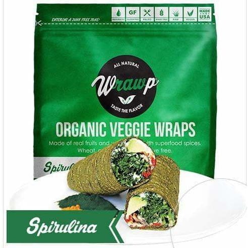 Gluten Free Raw Spirulina Wraps 100g - Wrap