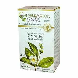 Green Tea with Elderberries Organic 24 Tea Bags - Tea