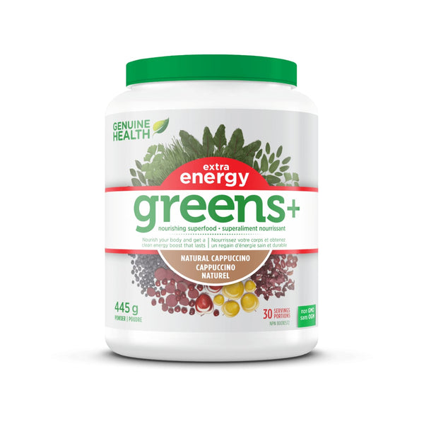 Greens Plus Extra Energy Cappuccino 445g - Greens