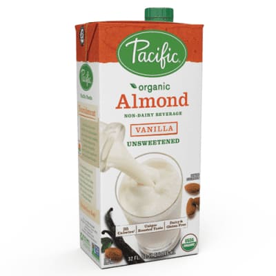 Organic Almond Vanilla Unsweetened 946mL - SoyMilk