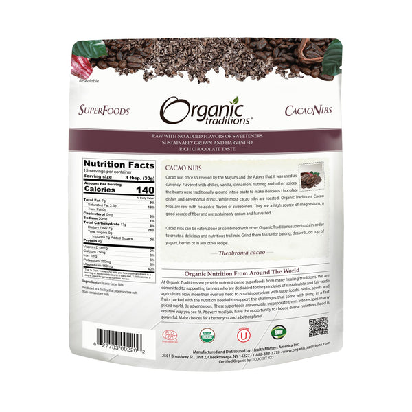 Organic Cacao Nibs 454g - Cacao Nib