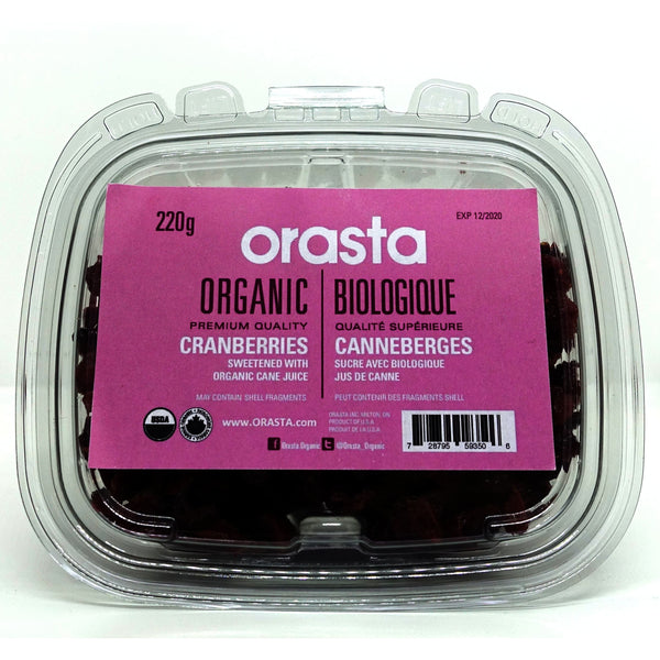 Organic Cranberries 250g