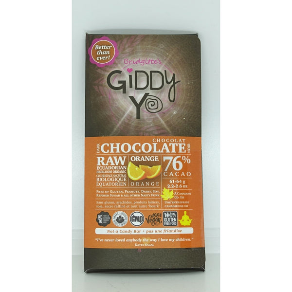 Organic Ecuador Chocolate Orange 76% 62g - Chocolate