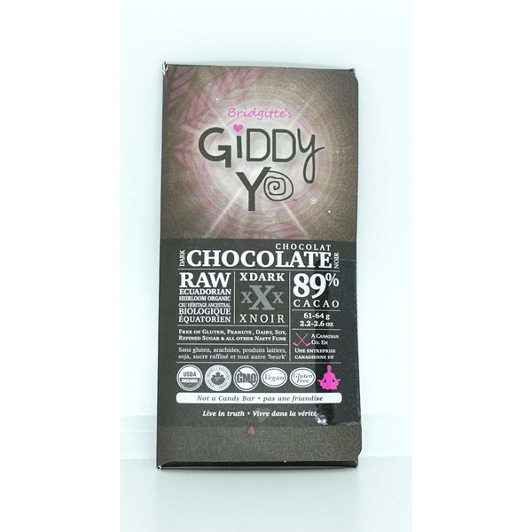 Organic Ecuador Chocolate Xdark 89% 62g - Chocolate