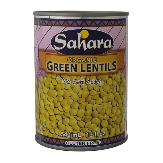 Organic Green Lentils 540mL - Beans