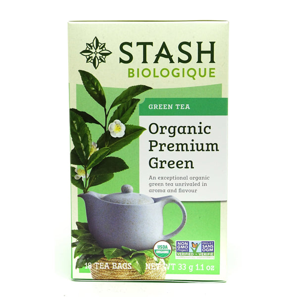 Organic Premium Green Tea 18 Tea Bags