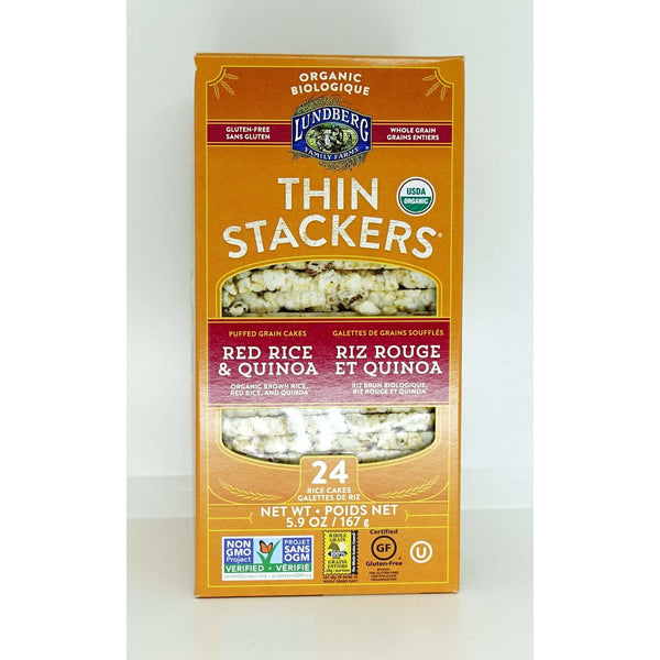Organic Red Rice Quinoa Thin Stackers 167g - Chips